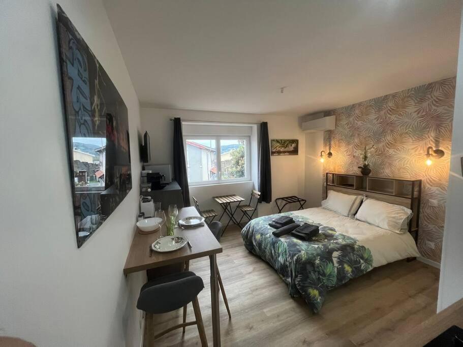 Verdi Studio Cosy Au Calme Parking Gratuit Chasse-sur-Rhône Kültér fotó